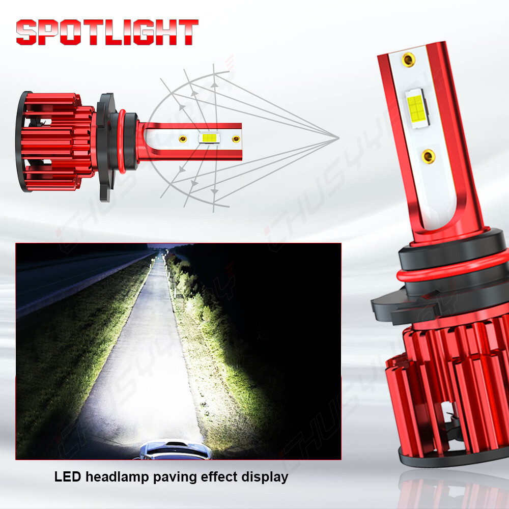 2x 9005 LED Headlight Bulbs high/Low Beam for Chevrolet Impala 2016-2019
