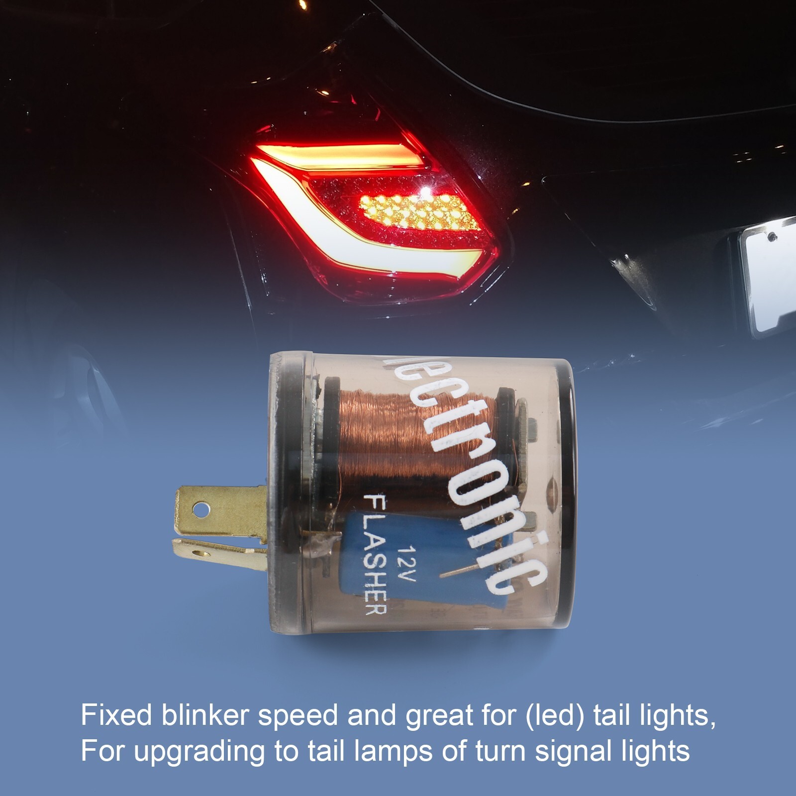 2-Pin Variable Car LED Turn Signal Light Flasher Blinker Relay 4PCS 20 Amps 12V