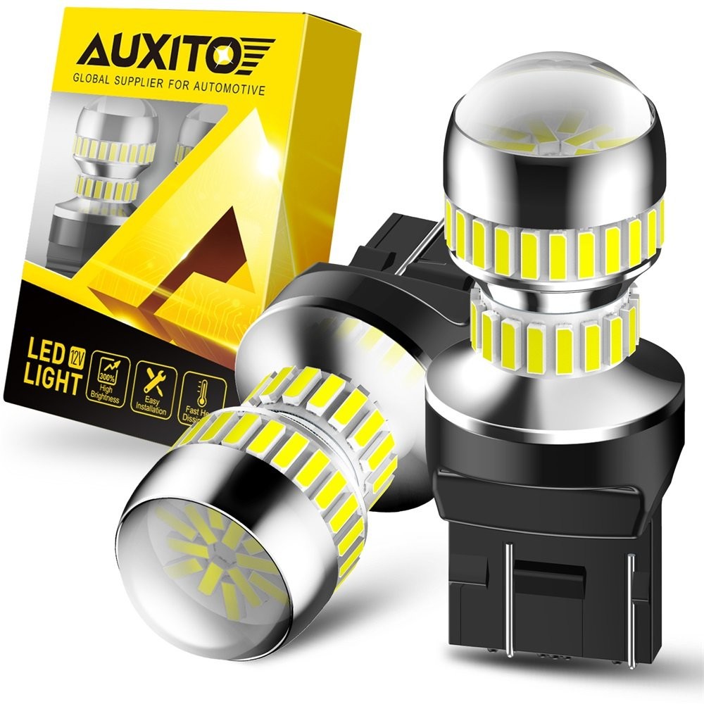 Auxito 7443 7440 6000K Bulb Reverse W21W Light LED Backup Xenon White 2-20x Lamp