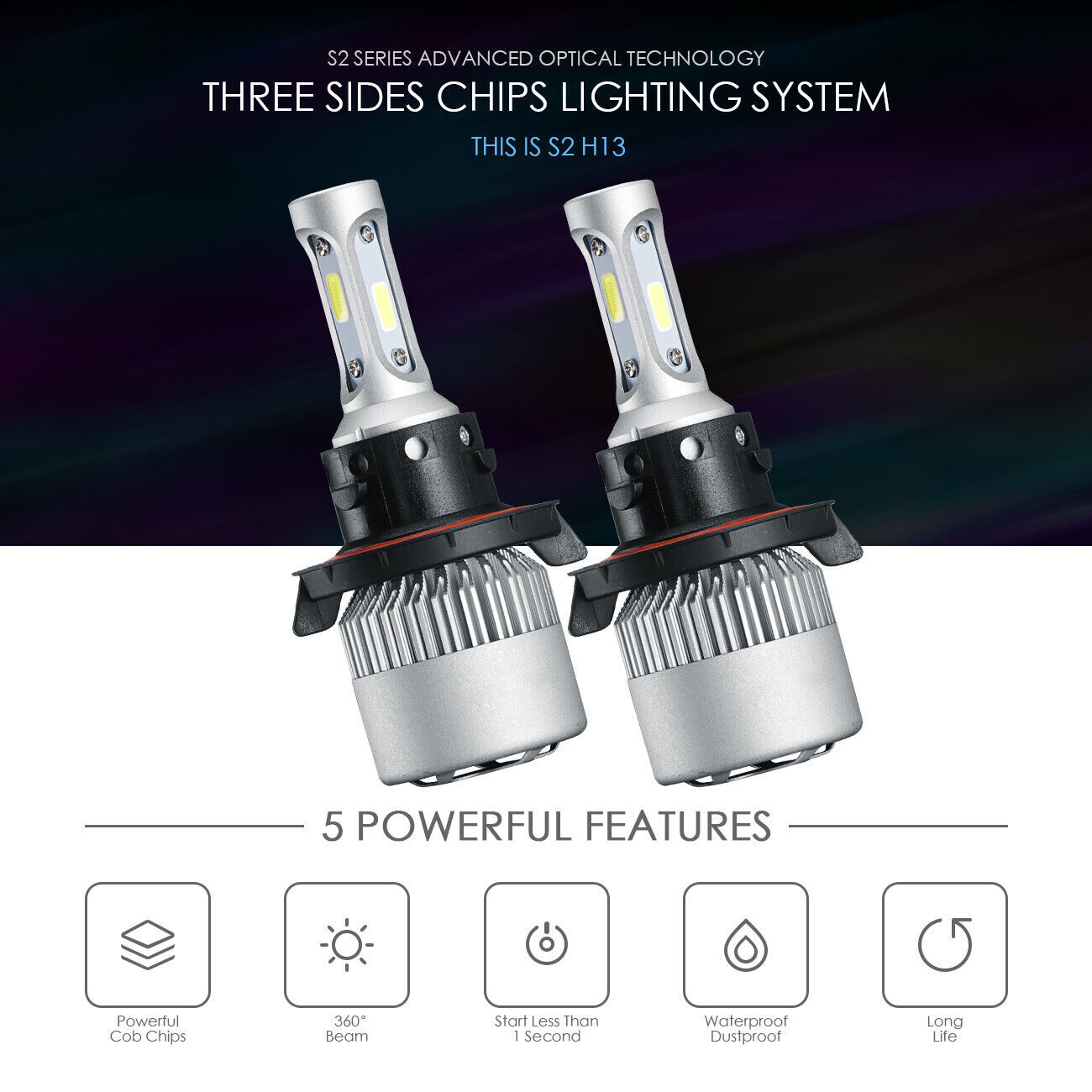 6X White LED Headlight Hi-Lo Fog Light Bulbs For Ford F250 F350 F450 2005-2019