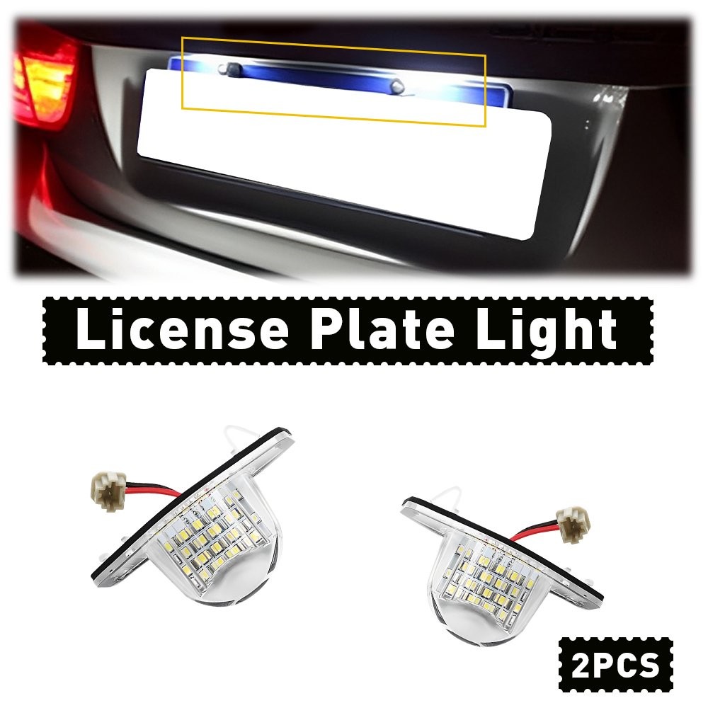 2 PCS License Plate LED Assembly Light For Honda Coupe Civic 2012 2013 2014 2015