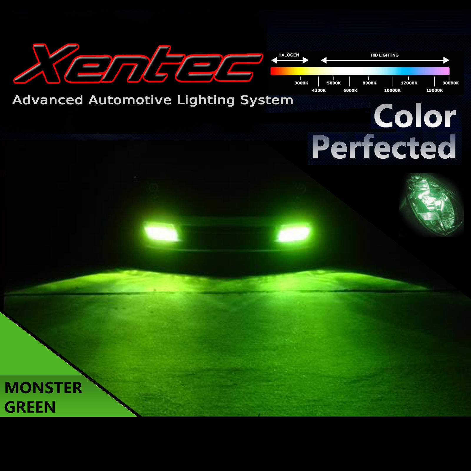 Xentec Xenon Fog Light HID Kit H10 9145 9140 9045 2000K 3000K 5000K 6000K 8000K