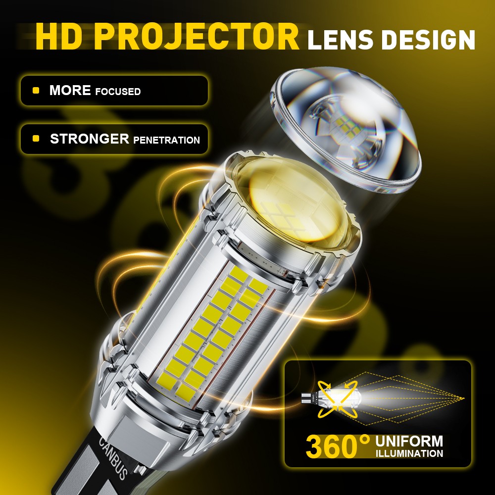 AUXITO 921 912 LED Reverse Backup Light Bulb 6500K 2400LM Super Bright T15 W16W