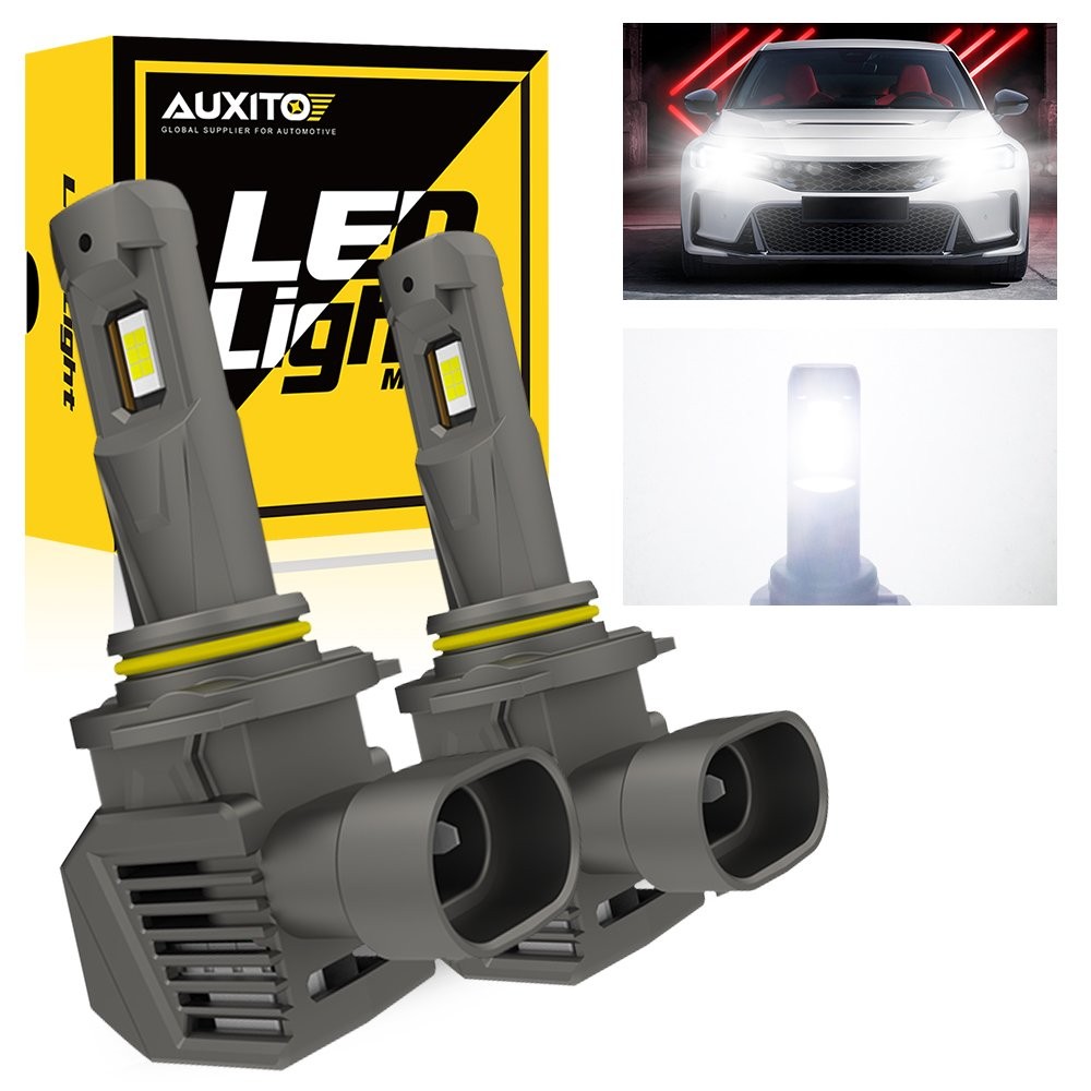 2PCS AUXITO 9006 Headlight LED Bulb Conversion Kit White Hi Lo Beam Replacement