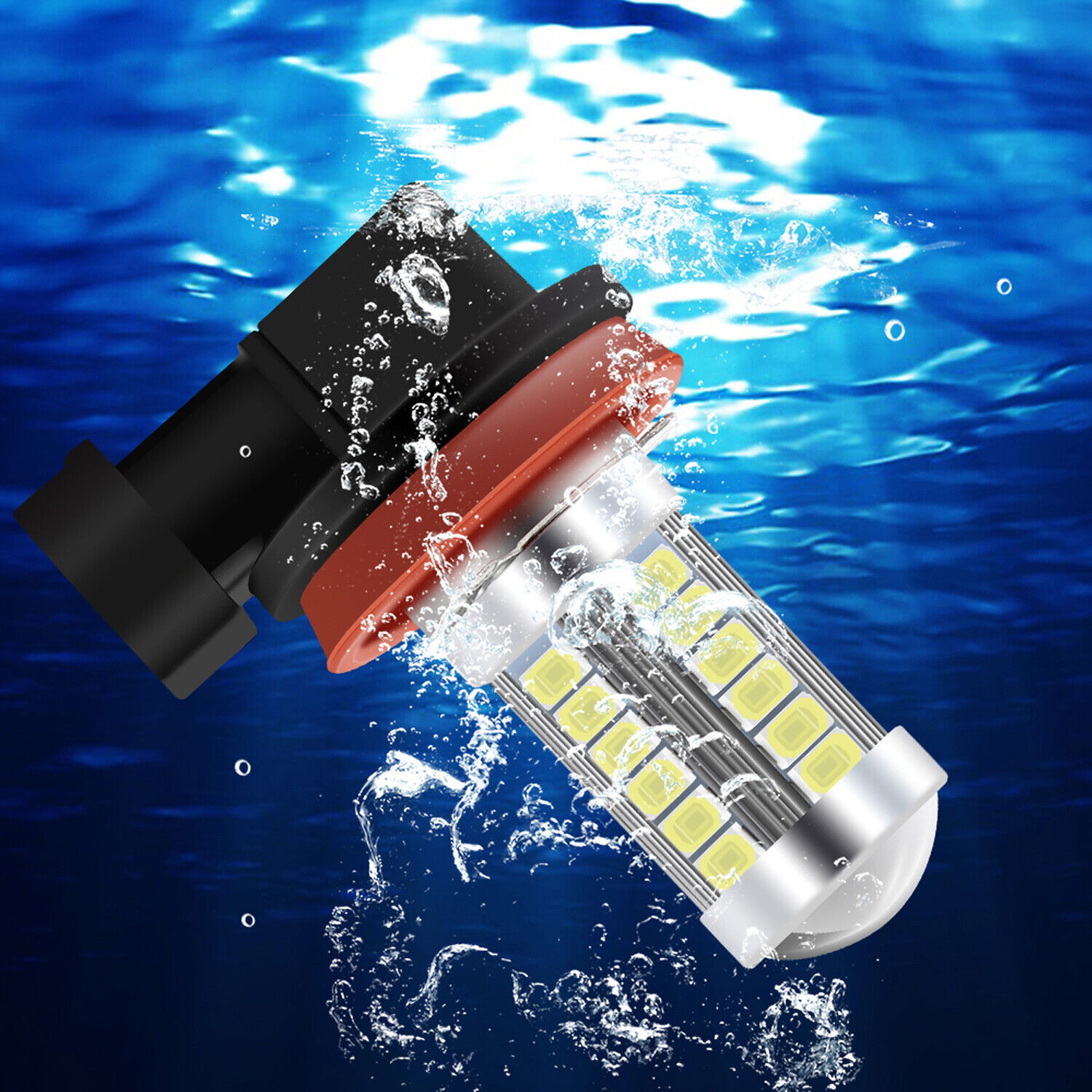 4PCS H7 H7 H11 LED Headlights Bulbs High Low Beam Fog Light Kit US 6000K