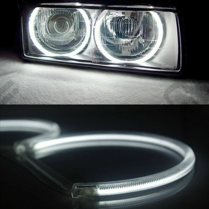 4pcs LED White Angel Eyes Lamp Halo Ring Car Headlight For BMW E36 E38 E39 E46