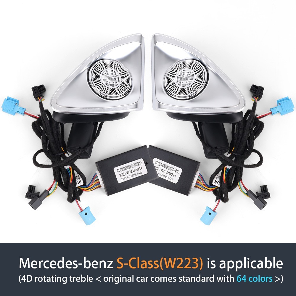 For Mercedes Benz S Class 4D Tweeter LED Speaker Ambient Lamp S500 S580 W223 AMG