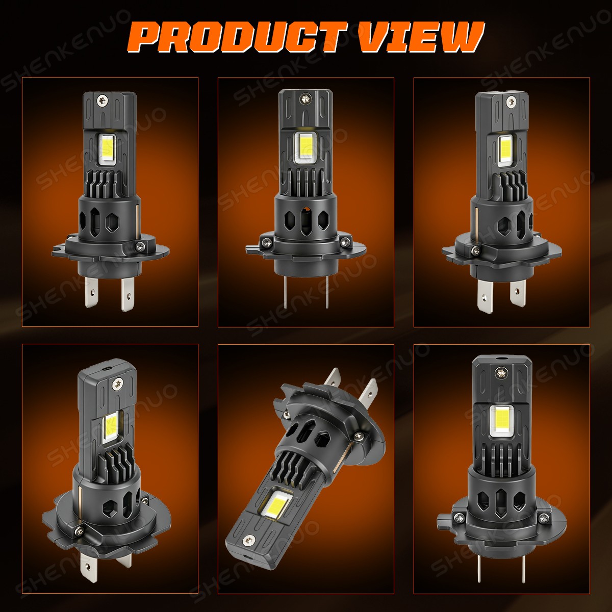 For BMW X5 2007-2013 White 6000K LED Headlight High Low Beam Fog Light Bulbs