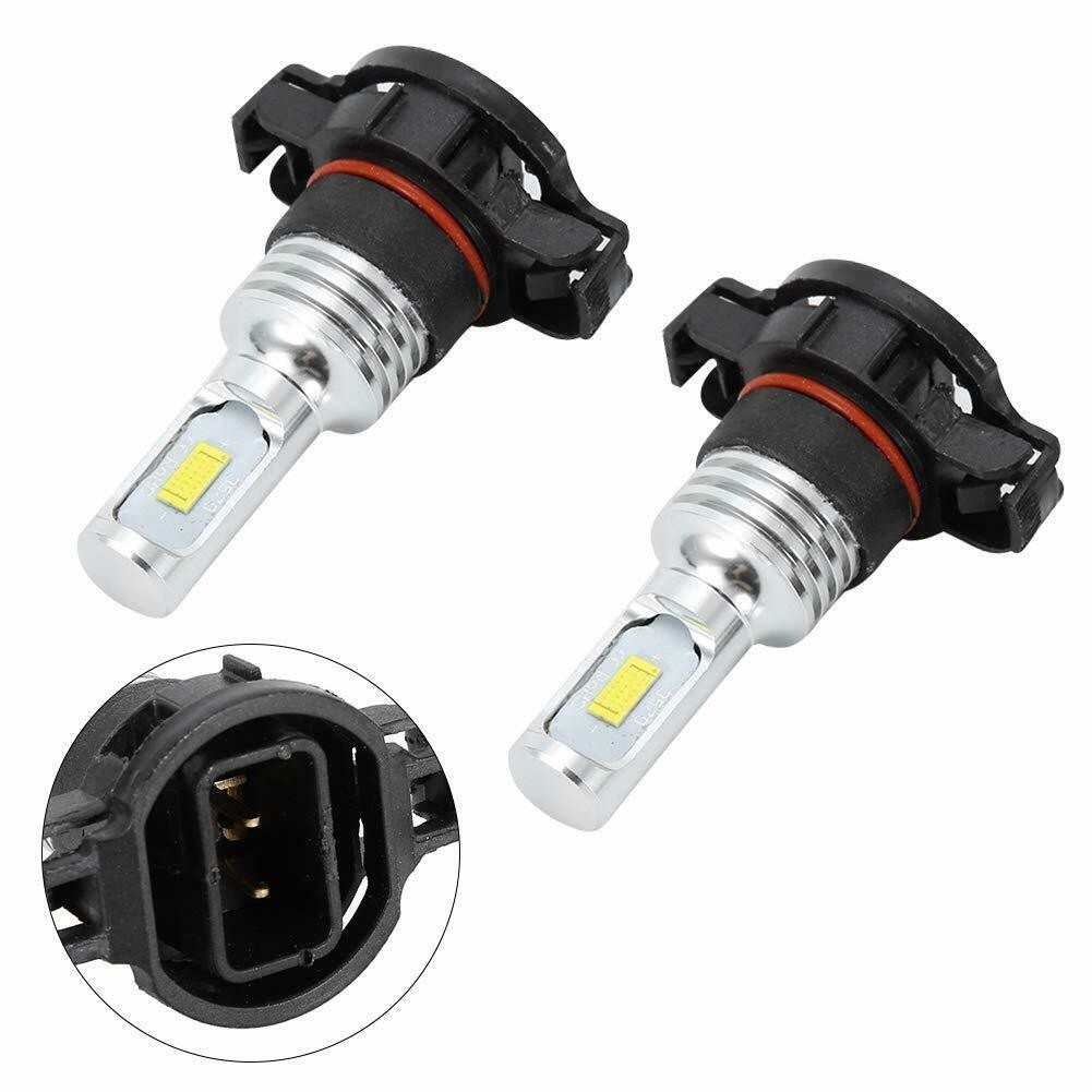2Pcs H16 5201 5202 Super Bright LED Fog Daytime Running Light Bulbs Xenon White