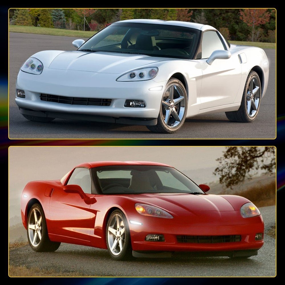 F+R 3-Row Marker LED 2005-2013 Lights Side Set White for Chevrolet Corvette C6