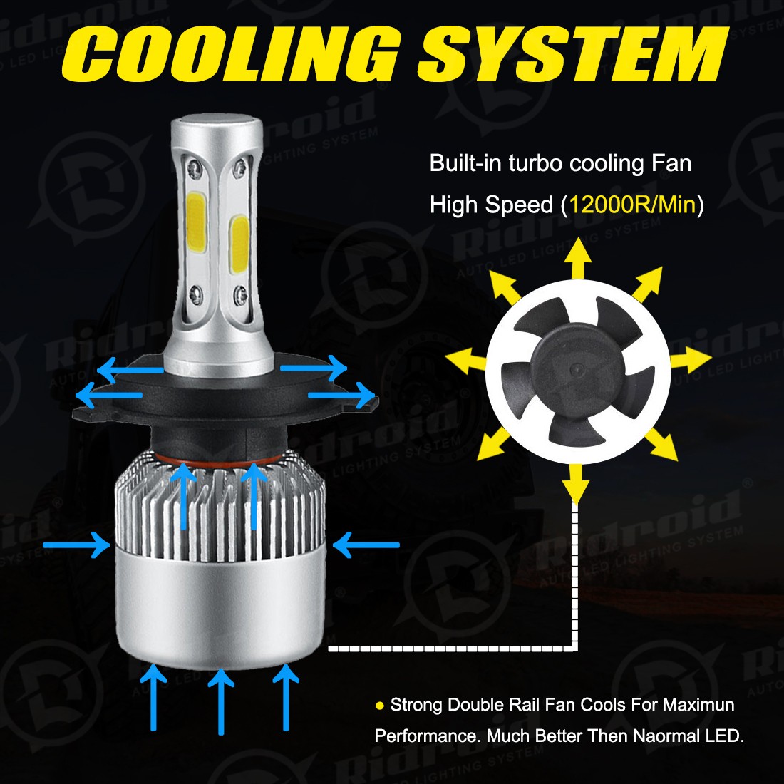 ORIGINAL CLASSIC LOOK Round 7inch LED GLASS Headlight Conversion Chrome pair
