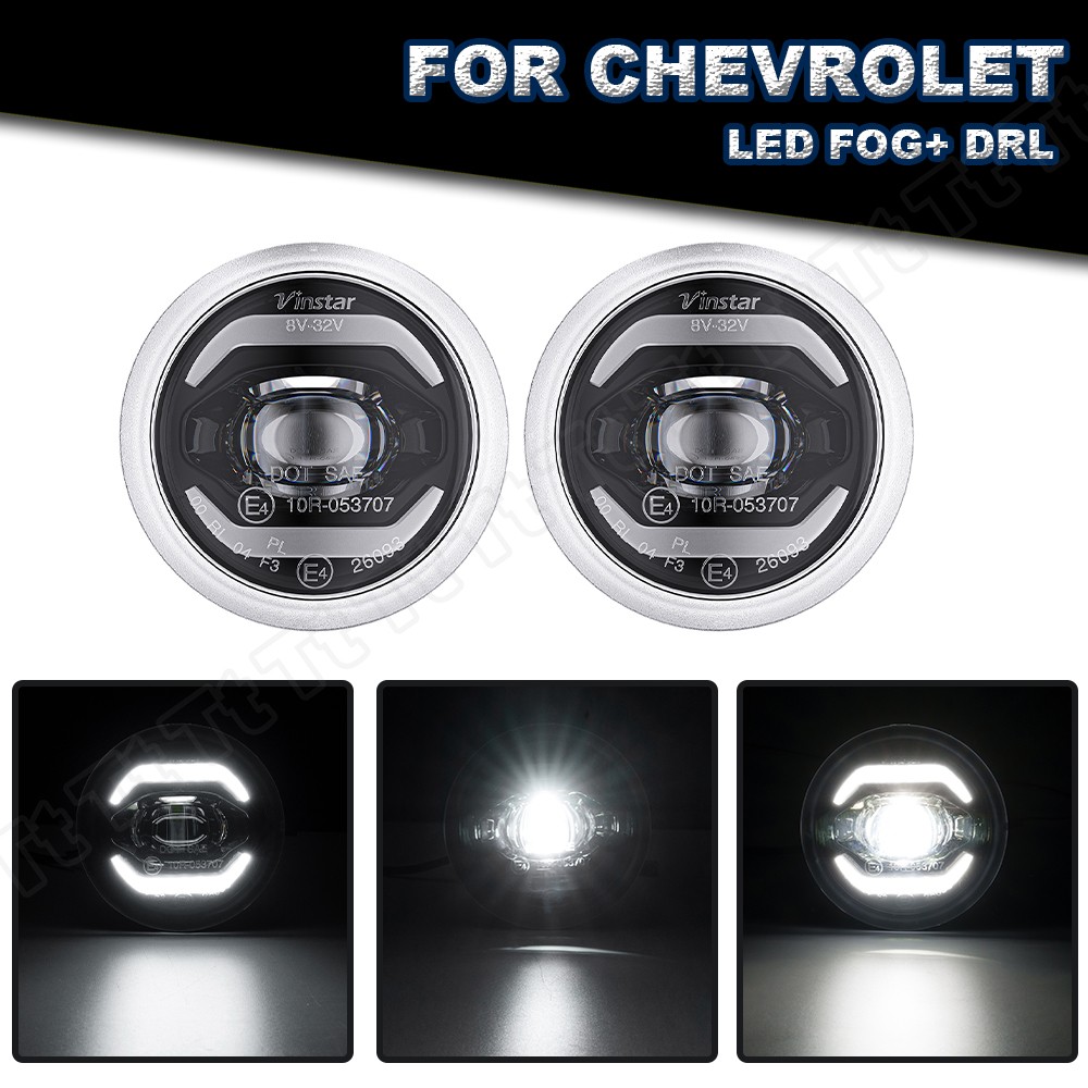 LED Halo DRLs Daytime Running Light/Driving Fog Lamp For 2010-2013 Chevy Camaro
