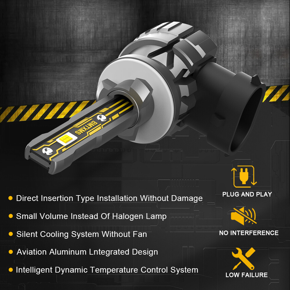 2pcs 881 899 H27W2 880 LED Fog Light Bulbs for GMC Envoy 2002-2009 White 6000K