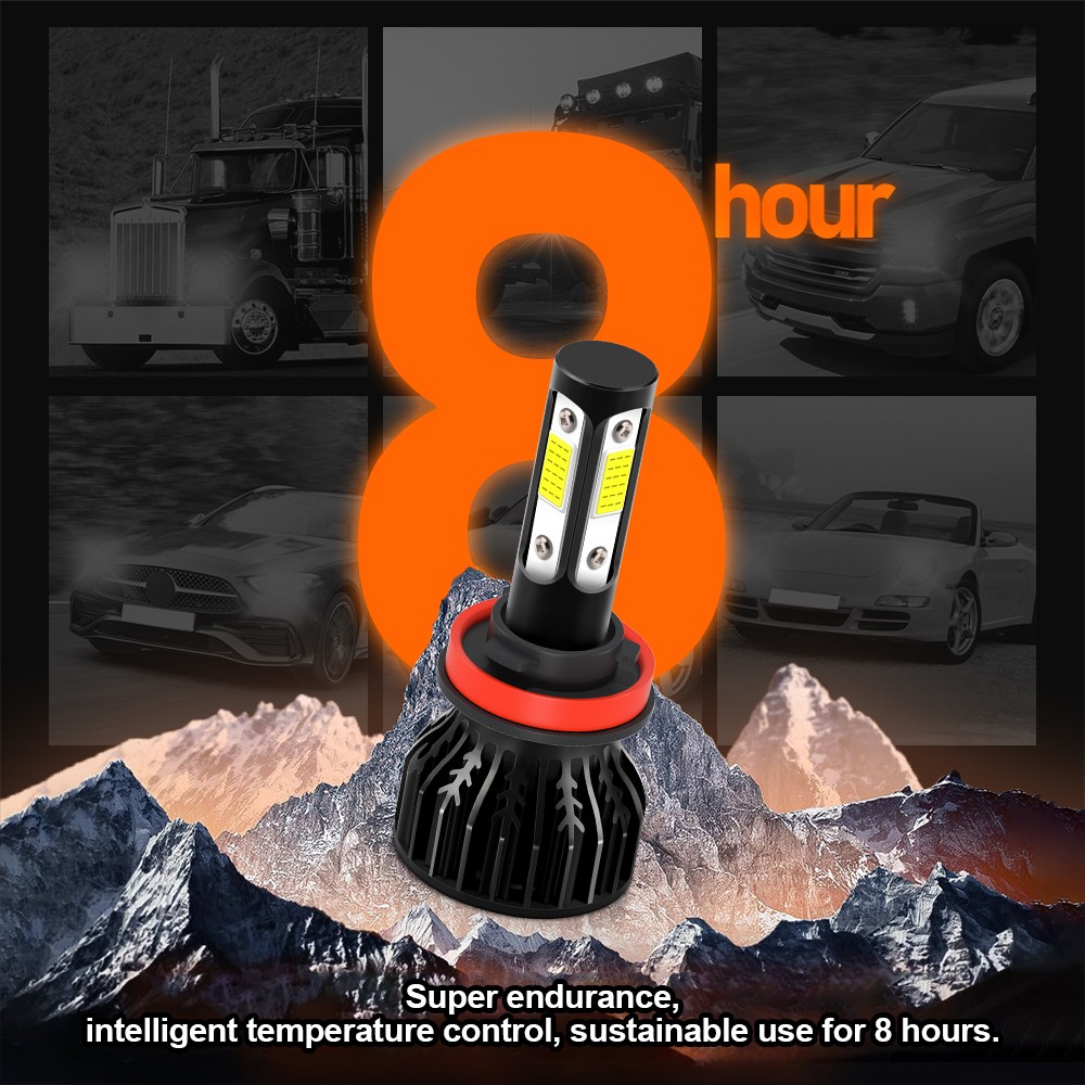 6x LED Headlight Bulb High Low Beam Fog Light 12000Lm For Honda Accord 2013-2015