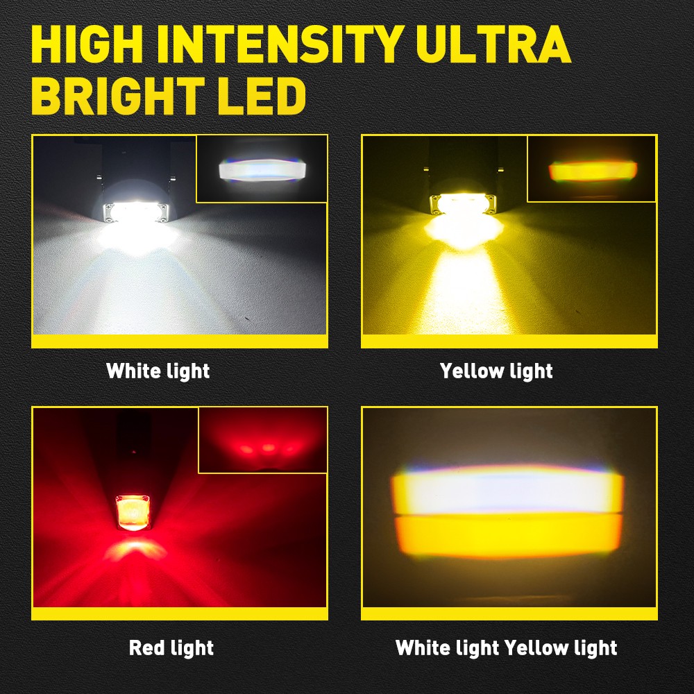 IP68 Waterproof LED Driving Lights Fit 2010-2026 Ford F150 F250 Super Duty Truck