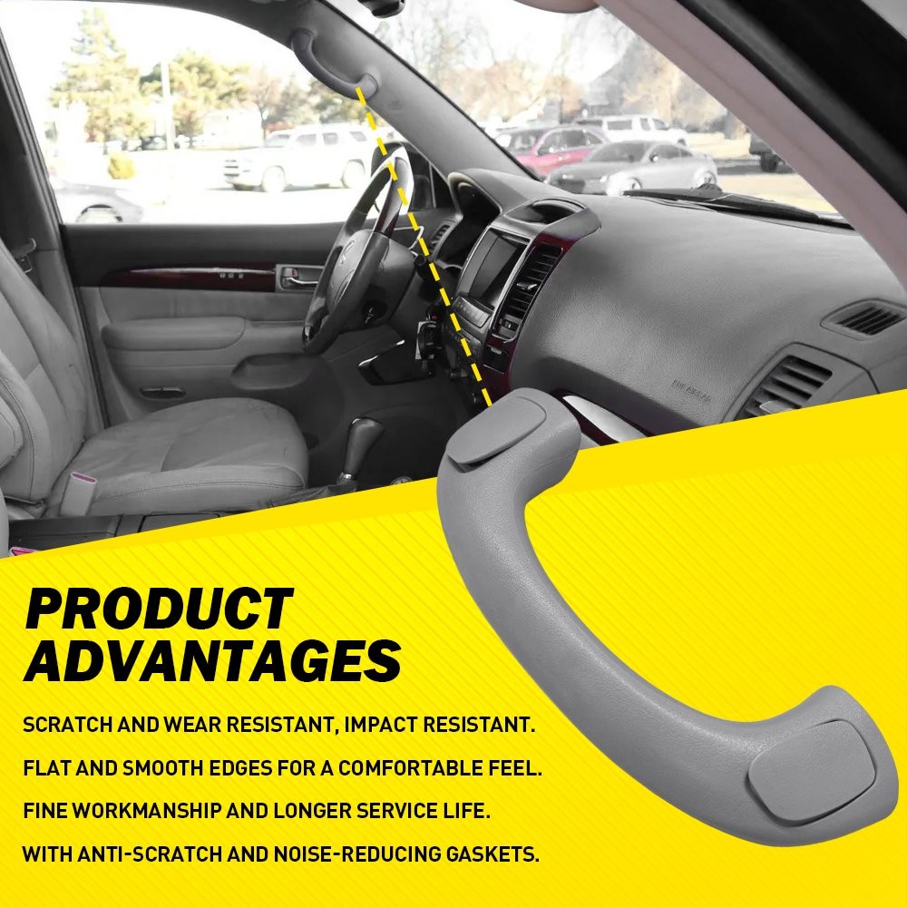 Inner Roof Pull Handle Grab Grip Handle For 2003-2009 Toyota 4Runner Gray 1-5SET