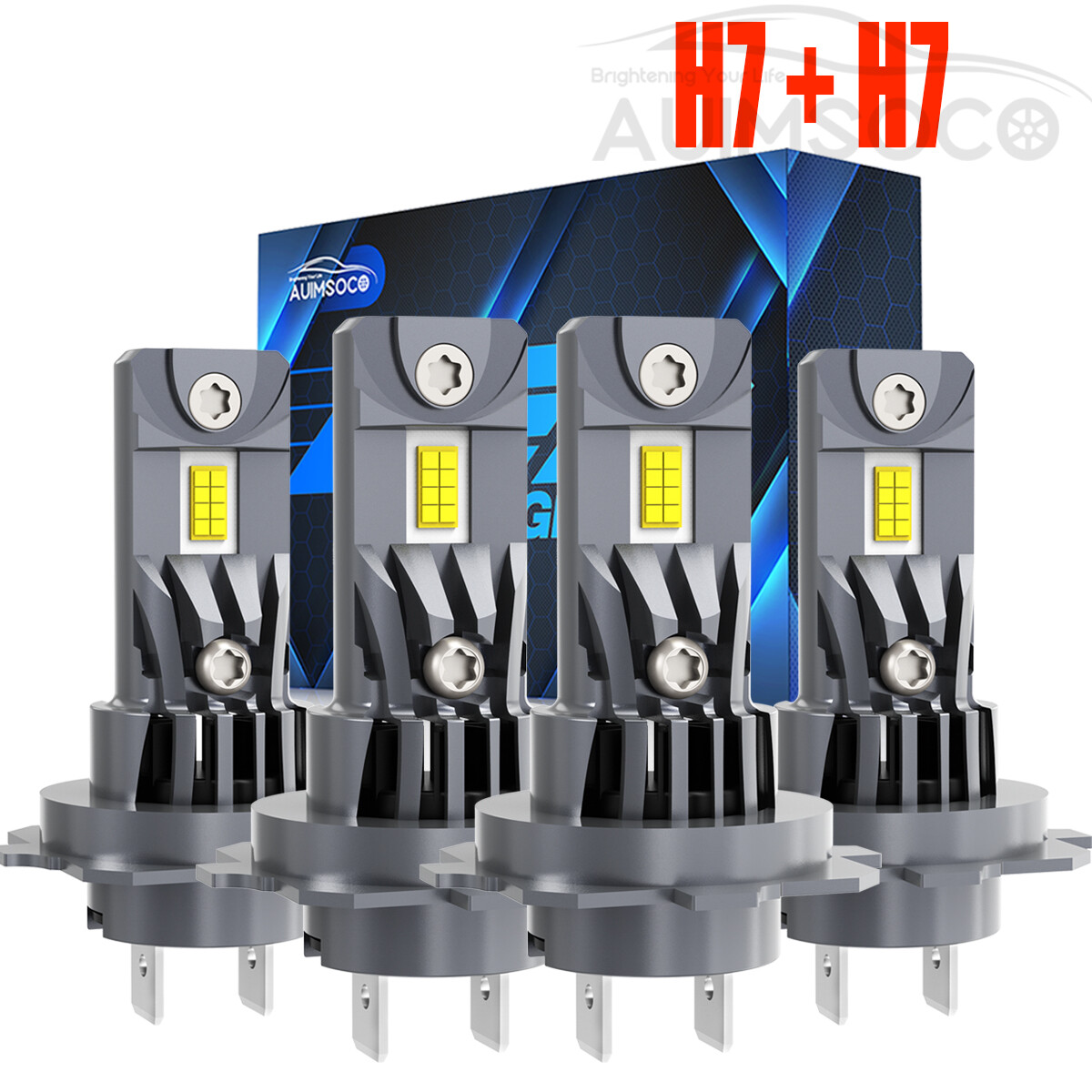 For Hyundai Sonata 2011 2012 2013 2014 LED Headlight Bulbs High Low Light Combo