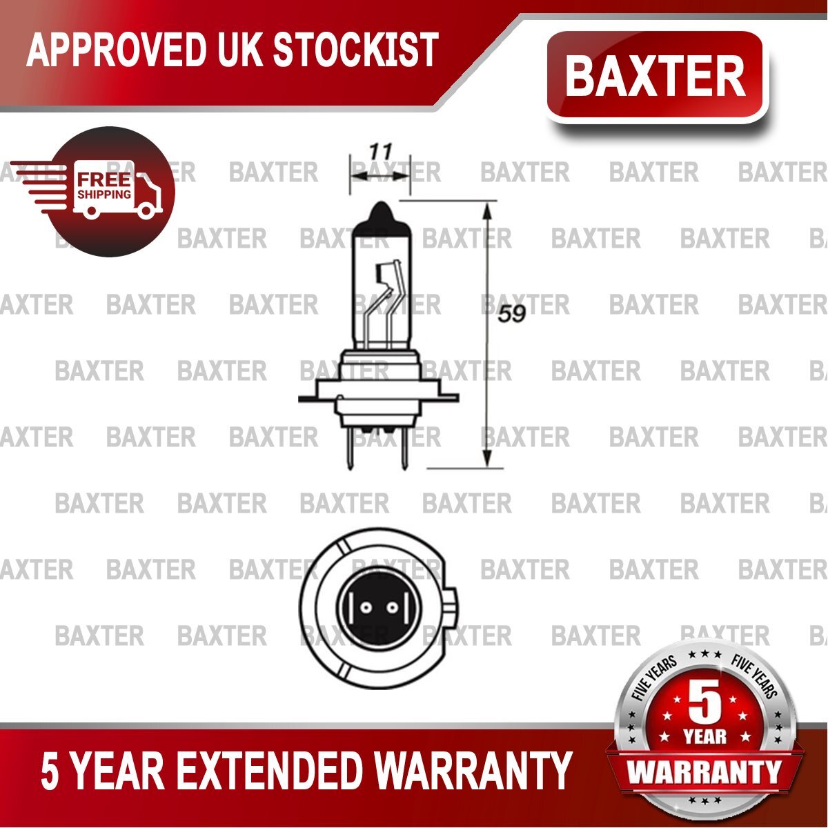 Fits Alfa Romeo 156 2000-2006 + Other Models Baxter BULBS MANUAL