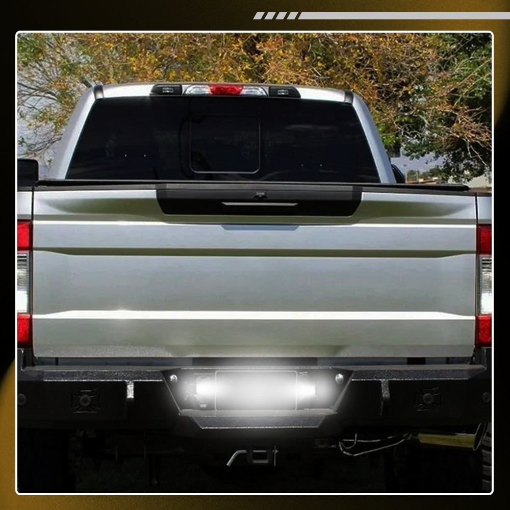 2-20x Rear License Plate Light Housings + Bulb + Socket Fit Ford F150 F250 F350
