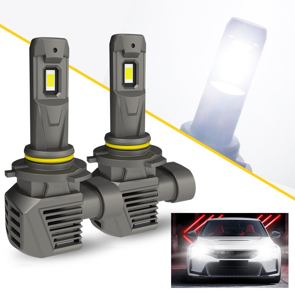AUXITO 2PCS 9005 LED Headlight Bulb Kits High Low Beam 6000K Super White Light