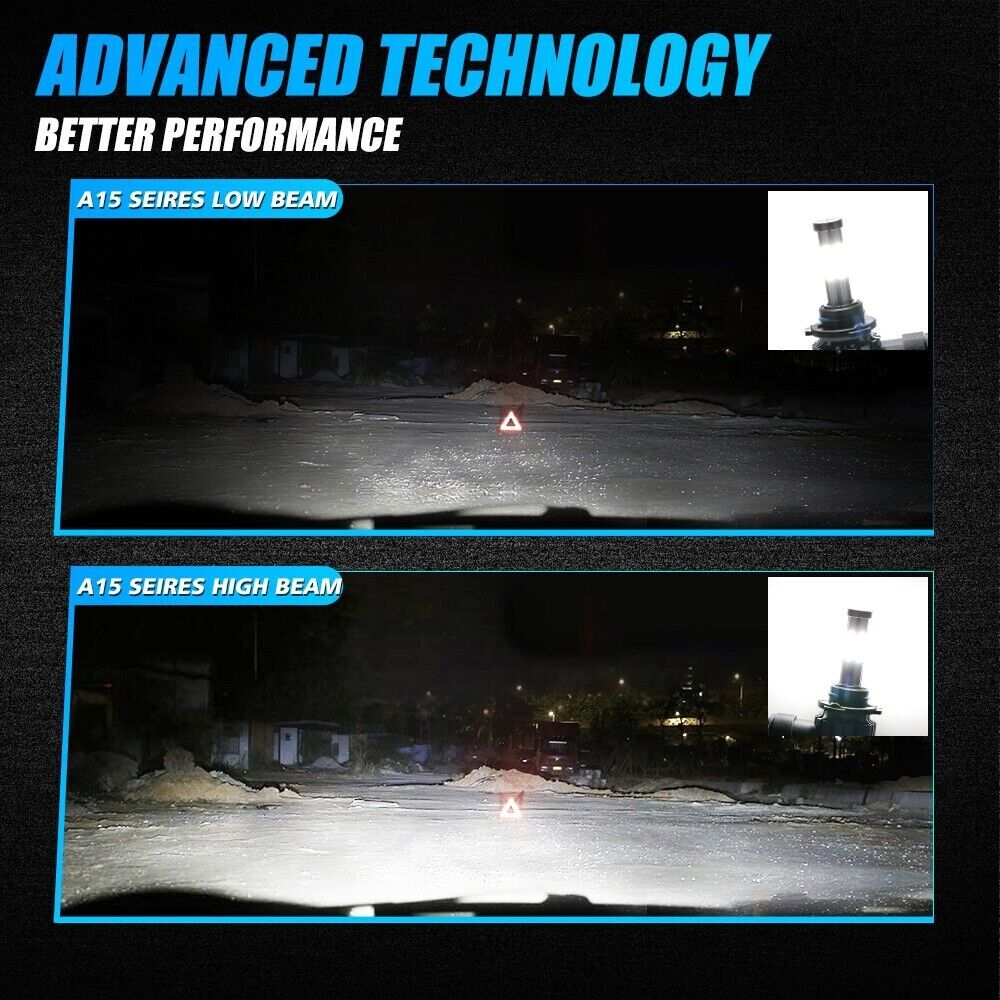 6-sides 9005 LED Headlights High Beam White For Toyota Sienna 4Runner 2011-2024
