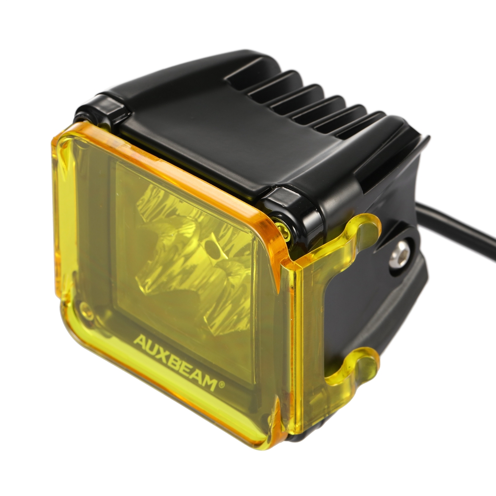 2x AUXBEAM 3″ Amber Yellow Led Light Covers For Led Pods Square Lights Driving