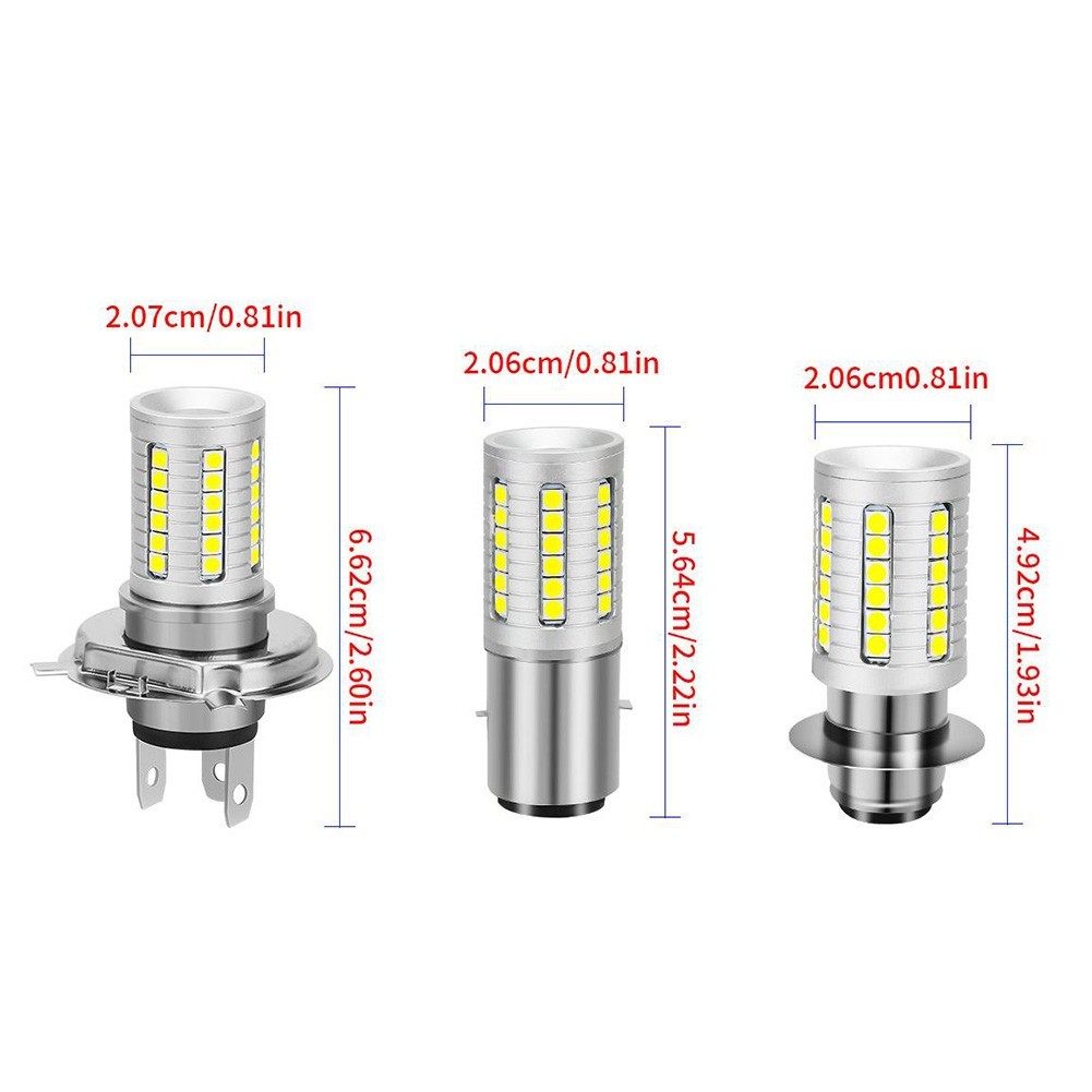 12V LED Motorcycle Headlight Bulb with Aviation Aluminum Alloy Housing