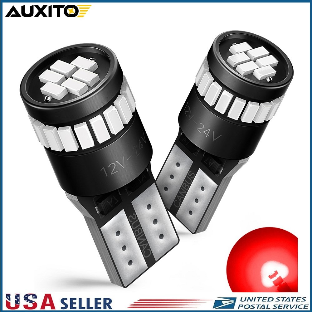 2 T10 921 158 168 2825 194 High Power Red 3014 LED Chips Interior Lights Bulbs M