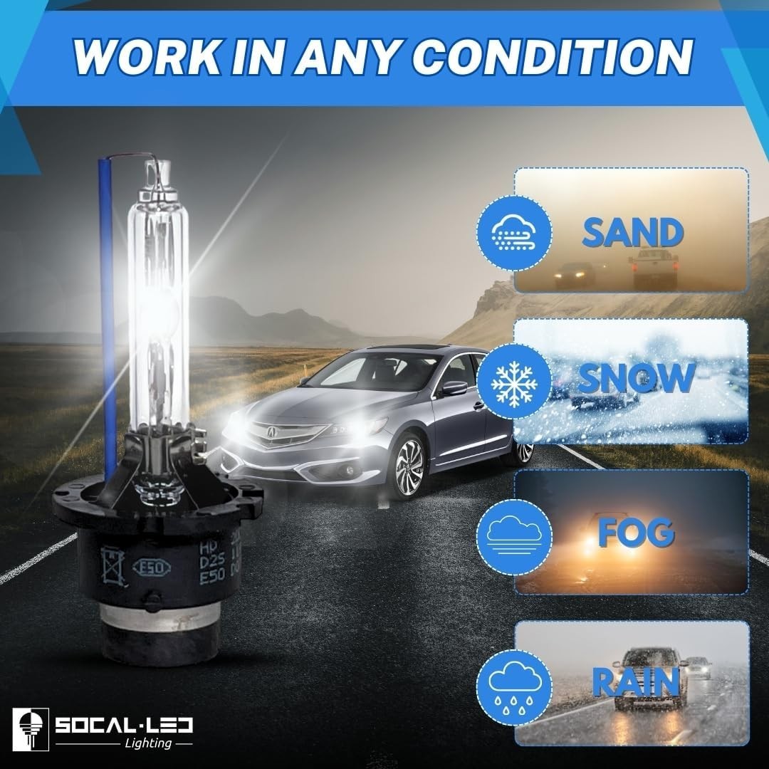 D2S 35W Xenon HID Headlight Bulbs – 10000K Deep Blue – 66040 66240 85122 OEM …