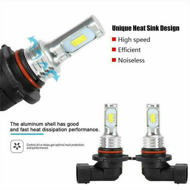 4x LED Headlight Combo High Low Beam Bulbs Kit Super White Bright Lamps 9005 H11