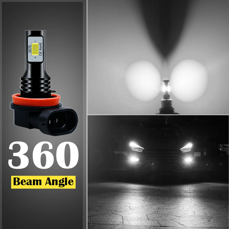 H11/H8/H9 LED Headlight 6000K 2020 2240W 336000LM Kit Low Beam Bulbs High Power