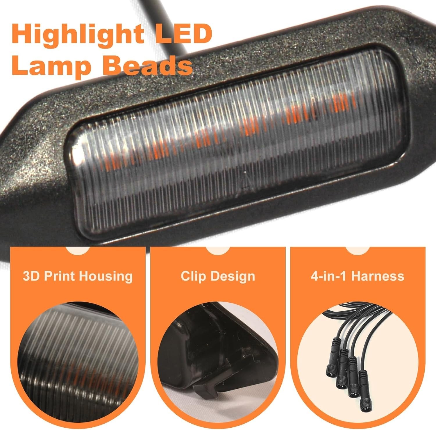 For Toyota RAV4 2024-2019 Hybrid LE SE XLE XSE Front Grill Lights LED Accent Kit