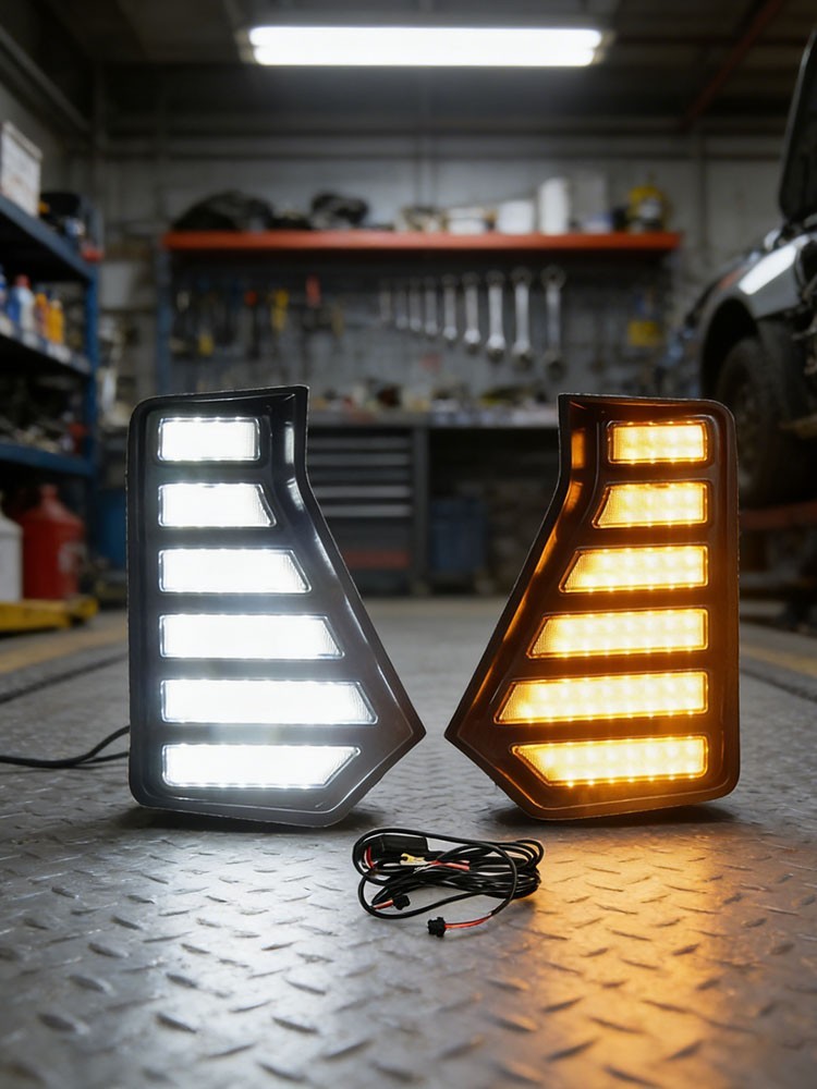LED DRL Daytime Running Light Fog Lamp Accessories For Toyota Tacoma 2024-2025dY