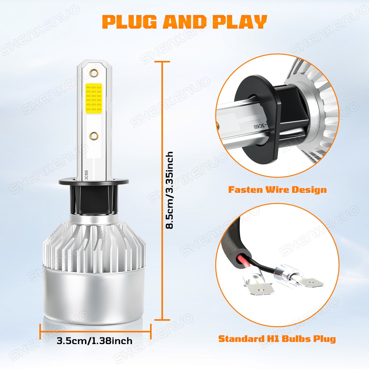 For BMW X5 07-2013 LED Headlight Hi/Low Beam Bulbs 6500K White Combo 4PCS