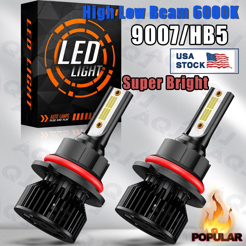 For Chrysler Town & Country 1996-2007 LED Headlight Hi Low Bulbs Super Bright