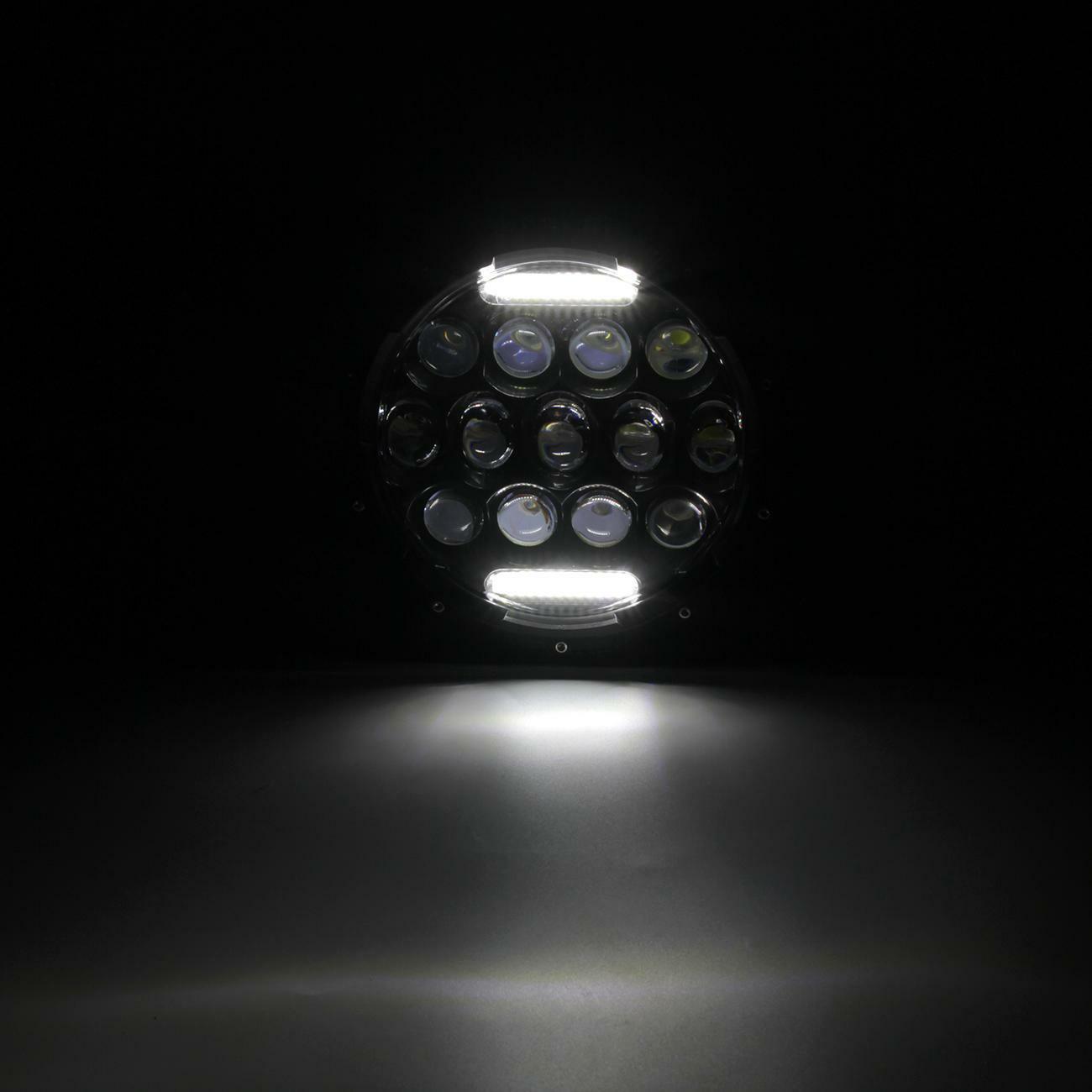 300W Pair 7 inch Round LED Headlight Hi/Lo DRL for Jeep Wrangler JK LJ TJ CJ DOT