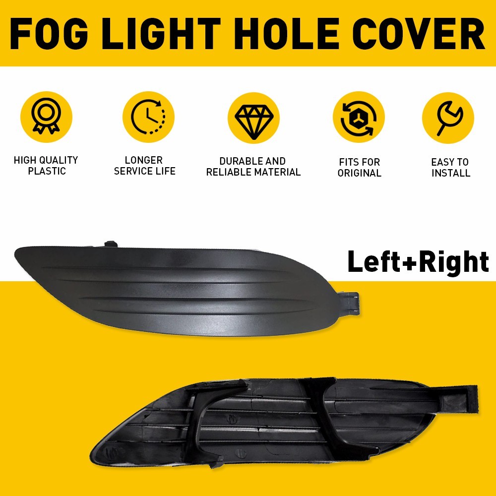 2PCS Bumper Lamps Light Fog Cover Insert 05-08 For Toyota Corolla Left + Right