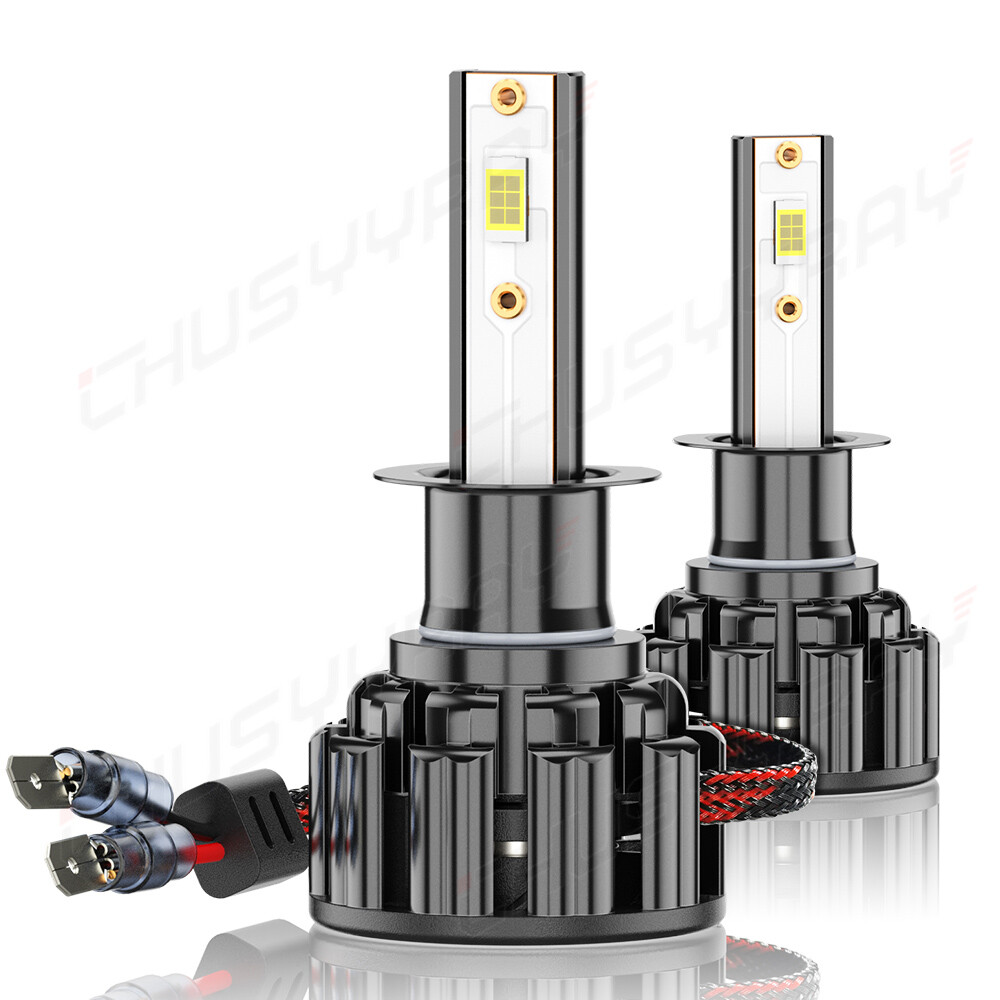 2Pcs NEW CSP LED Headlight Bulbs Super power combo For BMW E30 E34 E24 E36 E38