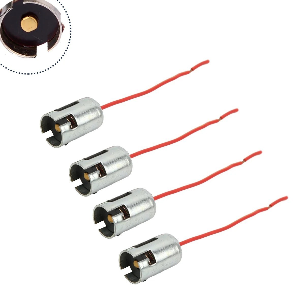 BAY15D 1157 LED Light Bulb Socket Holder with Wire Connector for Car Auto Truck