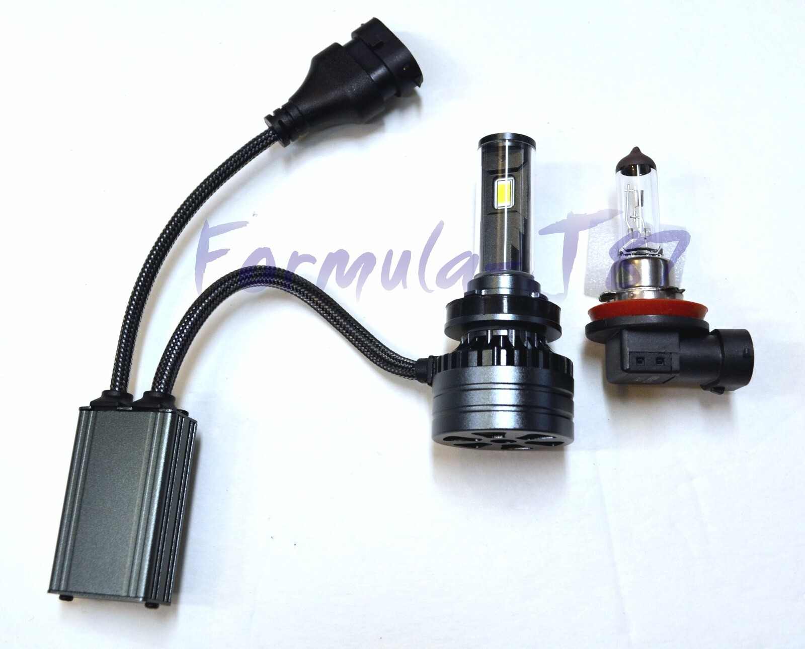 LED Kit F15 140W H11 Lime Yellow Two Bulbs Fog Light Replacement Plug Play Lamp