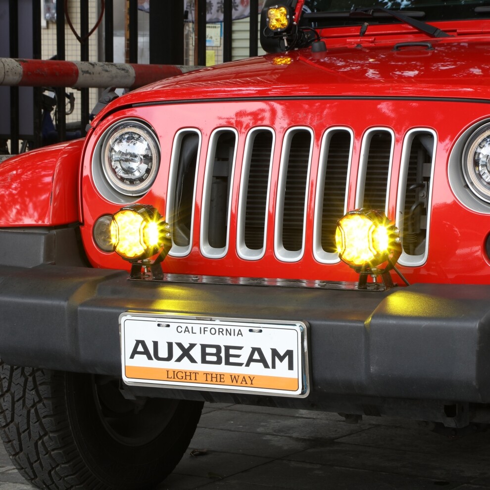 AUXBEAM 7“ 226W Side Shooter LED Work Lights Pods Driving Fog Lamps Amber DRL