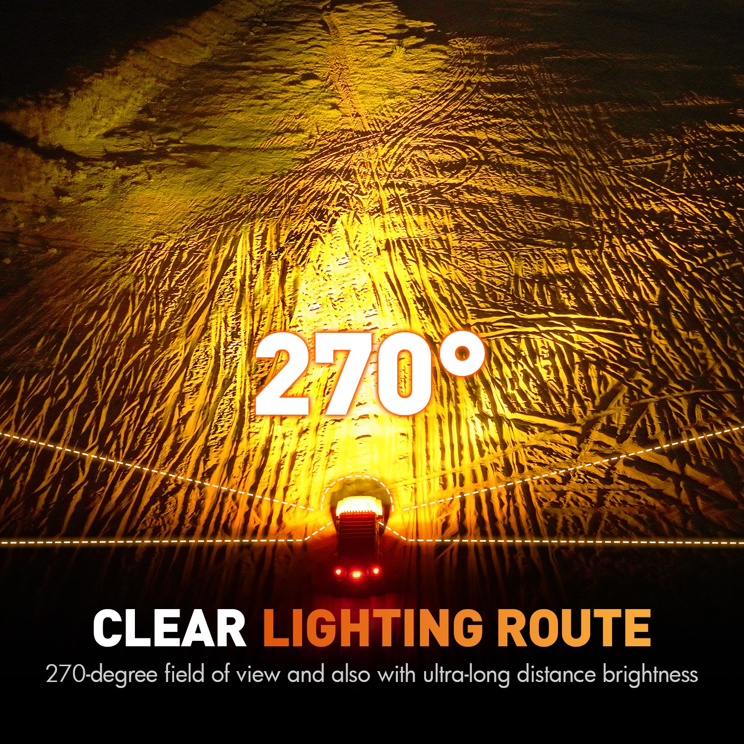 2x NOVSIGHT 4 Inch LED Pods X Series Work Off Road Driving Light with Yellow DRL