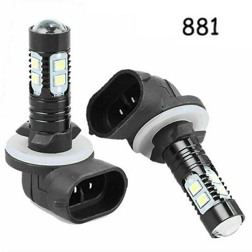 For Hyundai Santa Fe 2007-2012 881 LED Fog Light Bulbs DRL Driving Lamps White