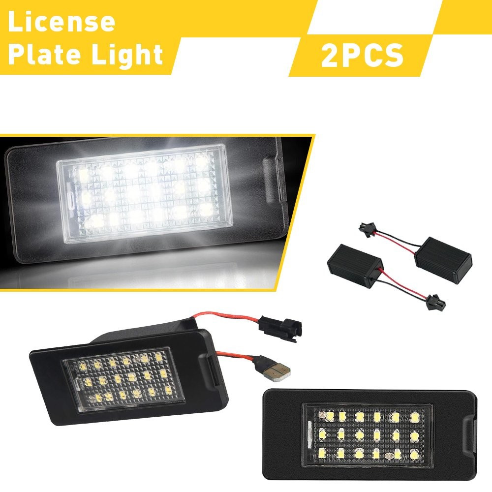 2x 18-LED White License Plate Light 2015-2019 For Cadillac ATS Escalade ESV New