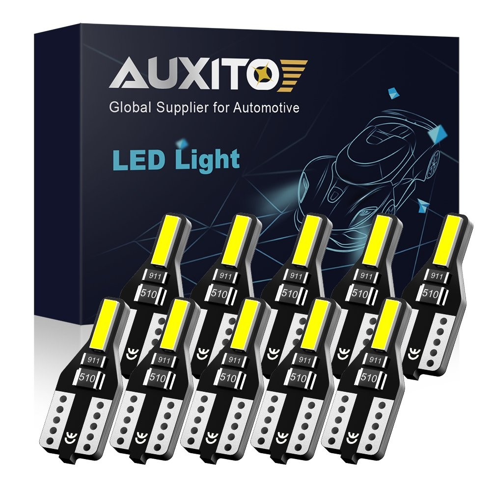 Error Free Canbus T10 W5W 168 194 SMD LED Xenon White License Plate Light Bulbs