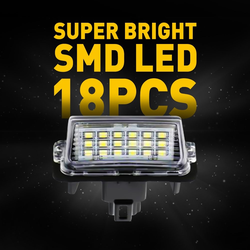 For 2012-2017 Camry LED Toyota License Plate Light Assembly Replacement White X2