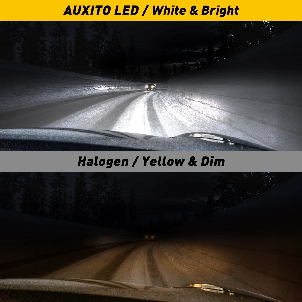 2x AUXITO 9006 HB4 LED Headlight Bulb Low Beam 24000LM 6500K Xenon White M3 LN