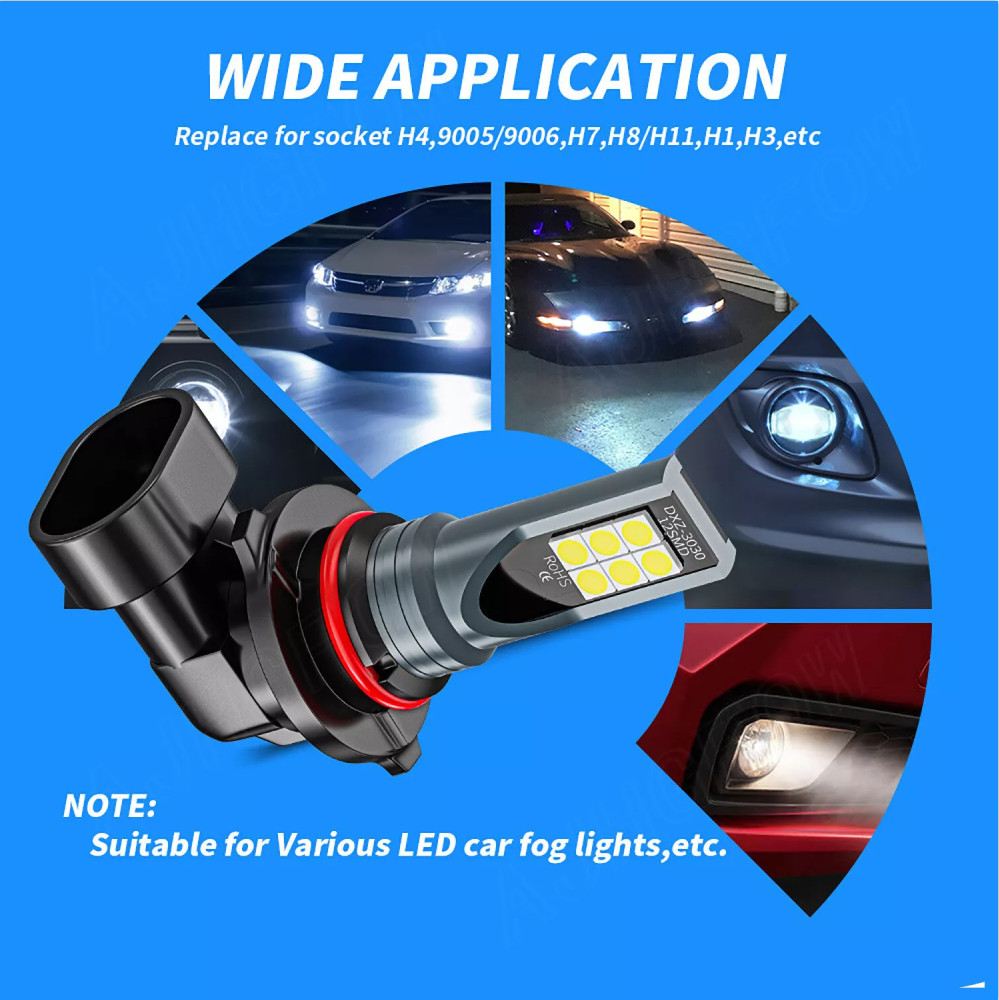 For Ford F 150 2004-2014 6000K LED Headlight Hi/Lo + Fog Light 4 Bulbs Combo kit