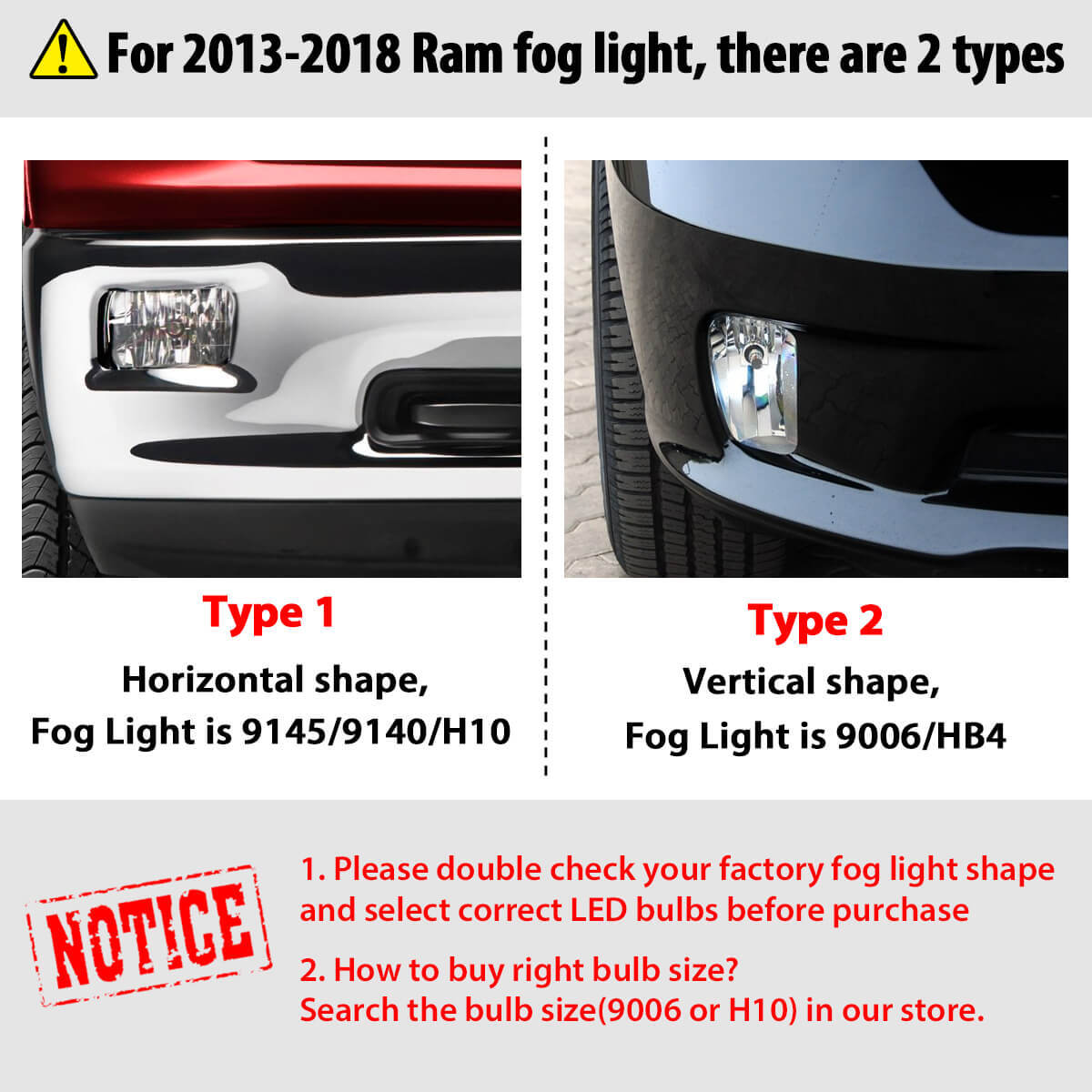9006 HB4 Low Beam 6000LM 60W LED Headlight Bulbs Switchback Free Return 1 Pair