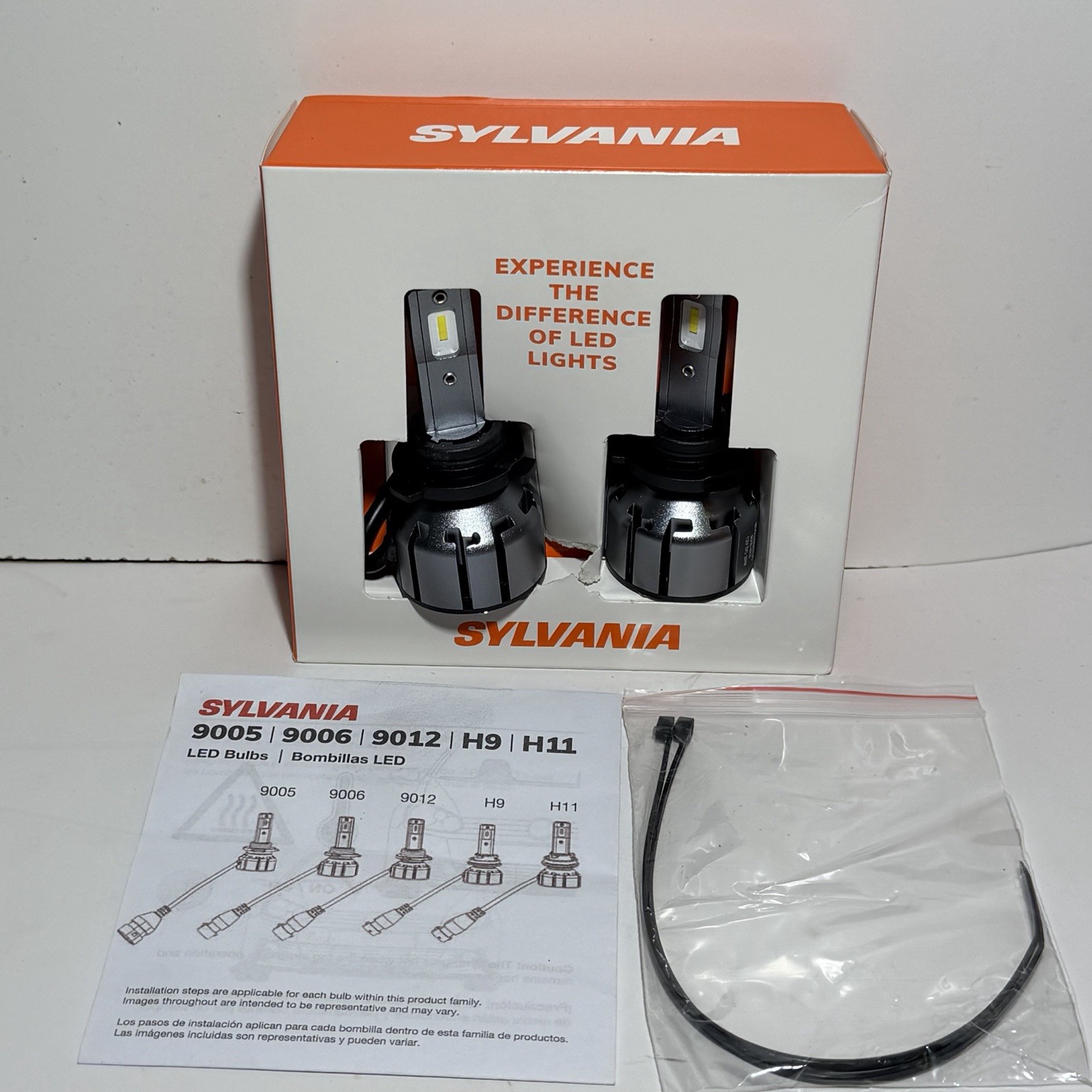 SYLVANIA 9006 Ultra LED 2 Bulbs 9006LEDHP.BX2 6000K BRAND NEW
